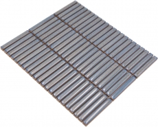 Mosaïque céramique Carreaux de mosaïque gris-bleu brillant mur cuisine salle de bain douche MOS24-CG41