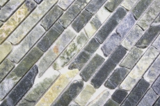 Pierre naturelle Carreaux de mosaïque Marbre vert mat mur sol cuisine salle de bain douche MOS40-0407