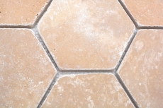 Pierre naturelle Carreaux de mosaïque Terrasse Travertin noix mat mur sol cuisine salle de bain douche MOS42-HX144