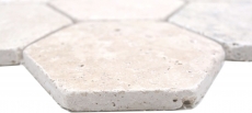 Pierre naturelle Carreaux de mosaïque Terrasse Travertin beige mat mur sol cuisine salle de bain douche MOS42-HX146