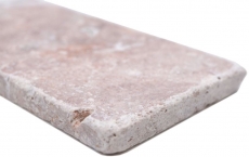 Pierre naturelle Carreaux de mosaïque Travertin rouge mat mur sol cuisine salle de bain douche MOSF-45-M450