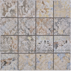 Mosaïque céramique grès cérame multicolore mat mur sol cuisine salle de bain douche MOS16-71CS_f