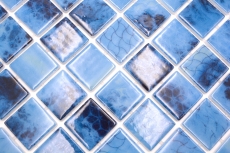Mosaïque de piscine Mosaïque de verre bleu changeant mur sol cuisine salle de bain douche MOS220-P56385_f