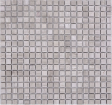 Mosaïque de pierre naturelle Marbre gris mat mur sol cuisine salle de bain douche MOS38-15-2012_f