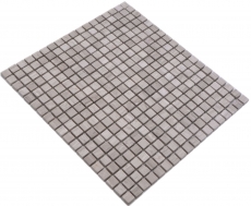 Mosaïque de pierre naturelle Marbre gris mat mur sol cuisine salle de bain douche MOS38-15-2012_f
