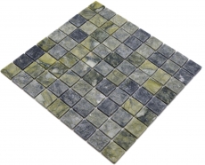 Mosaïque de pierre naturelle Marbre vert mat mur sol cuisine salle de bain douche MOS42-32-407_f