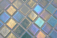 Mosaïque de piscine Mosaïque de verre Pastel vert irisé multicolore brillant mur sol cuisine salle de bain douche MOS220-P55383_f