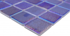Mosaïque de piscine Mosaïque de verre bleu violet multicolore irisé brillant mur sol cuisine salle de bain douche MOS220-P55385_f