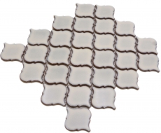 Mosaïque céramique Carreaux de mosaïque vieux blanc brillant mur sol cuisine salle de bain douche MOS13-PAW5_f