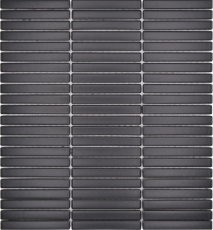 Mosaïque céramique Bâtonnets noir mat mur cuisine salle de bain douche MOS24-CG01_f