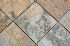 Échantillon manuel mosaïque céramique grès cérame beige brun gris vert mat mur sol cuisine salle de bain douche MOS23-95CB_m
