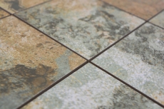 Échantillon manuel mosaïque céramique grès cérame beige brun gris vert mat mur sol cuisine salle de bain douche MOS23-95CB_m
