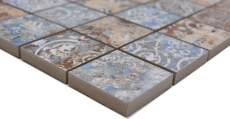 Motif main mosaïque céramique grès cérame fort multicolore mat mur sol cuisine salle de bain douche MOS14-47CV_m