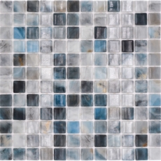 Échantillon manuel Mosaïque de piscine Mosaïque de verre gris anthracite changeant mur sol cuisine salle de bain douche MOS220-P56256_m