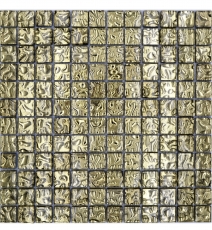 Motif main mosaïque de verre carreau de mosaïque or brillant mur sol cuisine salle de bain douche MOS78-8GO3_m