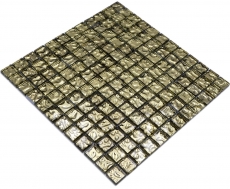 Motif main mosaïque de verre carreau de mosaïque or brillant mur sol cuisine salle de bain douche MOS78-8GO3_m