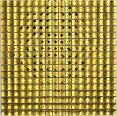 Motif main Diamant carreau de mosaïque or brillant mur sol cuisine salle de bain douche MOS130-GO821_m