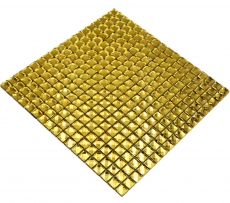 Motif main Diamant carreau de mosaïque or brillant mur sol cuisine salle de bain douche MOS130-GO821_m