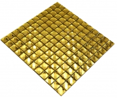 Motif main Diamant carreau de mosaïque or brillant mur sol cuisine salle de bain douche MOS130-GO823_m