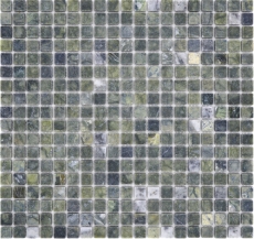 Motif main Mosaïque de pierre naturelle Marbre vert mat mur sol cuisine salle de bain douche MOS38-15-407_m