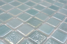 Échantillon manuel Mosaïque de piscine Mosaïque de verre pastel vert irisé multicolore brillant mur sol cuisine salle de bain douche MOS220-P55253_m