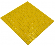 Échantillon manuel Mosaïque de piscine Mosaïque de verre jaune brillant mur sol cuisine salle de bain douche MOS220-P25801_m