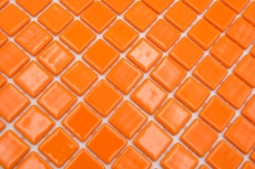 Échantillon manuel Mosaïque de piscine Mosaïque de verre orange brillant mur sol cuisine salle de bain douche MOS220-P25820_m