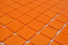 Échantillon manuel Mosaïque de piscine Mosaïque de verre orange brillant mur sol cuisine salle de bain douche MOS220-P25820_m