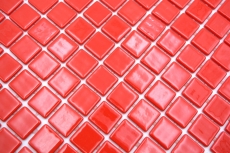 Échantillon manuel Mosaïque de piscine Mosaïque de verre rouge brillant mur sol cuisine salle de bain douche MOS220-P25808_m
