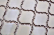 Échantillon manuel de mosaïque céramique carreaux de mosaïque blanc ancien brillant mur sol cuisine salle de bain douche MOS13-PAW5_m