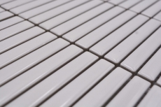 Échantillon manuel de mosaïque céramique carreaux de mosaïque blanc brillant mur cuisine salle de bain douche MOS24-CG11_m