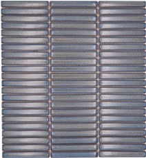 Motif main Mosaïque céramique Carreaux de mosaïque gris bleu brillant mur cuisine salle de bain douche MOS24-CG41_m