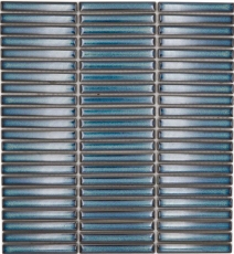 Motif main Mosaïque céramique Carreaux de mosaïque vert brillant mur cuisine salle de bain douche MOS24-CG61_m