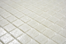 Mosaïque de verre Carreau de mosaïque gris clair Cream Spots douche BAD WAND mur cuisine - MOS200-A05-N