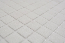 Mosaïque de verre Carreau de mosaïque vieux blanc gris clair cream Classic collé sur papier - MOS200-A03