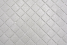 Mosaïque de verre Carreau de mosaïque vieux blanc gris clair cream Classic collé sur papier - MOS200-A03
