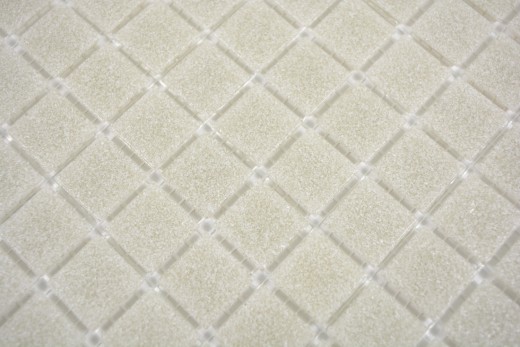 Mosaïque de verre Mosaïque gris clair Cream Carreau de mur Carreau de cuisine Salle de bain - MOS200-A05