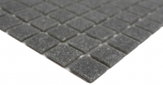 Mosaïque de verre Mosaïque de piscine Mosaïque flottante Gris aspect basalte gris foncé collé sur papier pour piscine - MOS200-A09