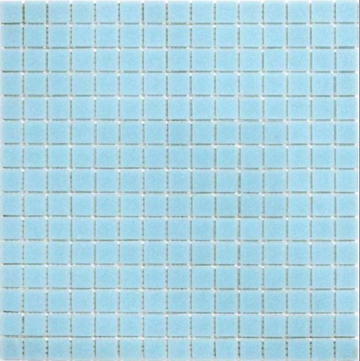 Mosaïque de verre Carreau de mosaïque bleu clair Mosaïque de piscine - 200-A11