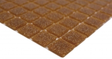 Mosaïque de verre Carreau de mosaïque marron Miroir de carrelage Fond de cuisine MOS200-A34