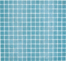 Mosaïque de verre Carreau de mosaïque Pastel Bleu Gris Classic collé sur papier - MOS200-A52