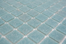 Mosaïque de verre Carreau de mosaïque Pastel Bleu Gris Classic collé sur papier - MOS200-A52