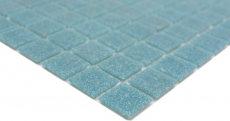 Mosaïque de verre Carreau de mosaïque Pastel Bleu Gris Classic collé sur papier - MOS200-A52