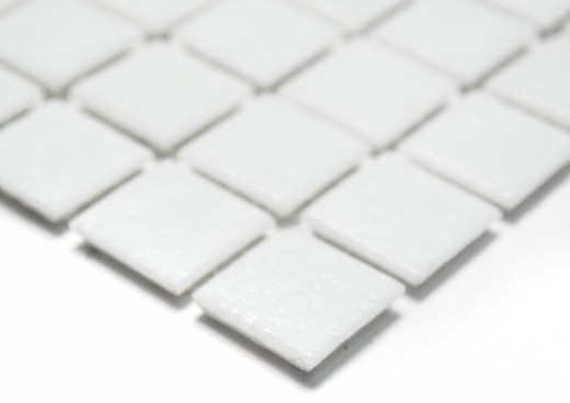 Mosaïque de verre Carreau de mosaïque super blanc Spots douche SALLE DE BAINS MUR cuisine - MOS50-0101