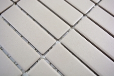Carreau de mosaïque Céramique baguettes gris clair non-émaillé MOS24-1202_f