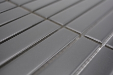 Mosaïque en céramique Bâtons Modern Art noir mat MOS24-S60
