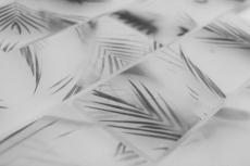 Mosaïque de verre Carreau de mosaïque composite blanc noir mat aspect feuille MOS88-FL25