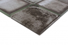 Mosaïque de verre Carreau de mosaïque Retro Vinatage Ciment Style gris urbain MOS88-S04