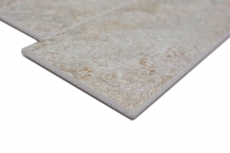 Tapis mosaïque autocollant vinyle aspect pierre beige gris Rectangulaire MOS200-SP01