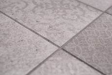Tapis mosaïque autocollant Vinyl Shabby Chic gris Ornament MOS200-SCELLO